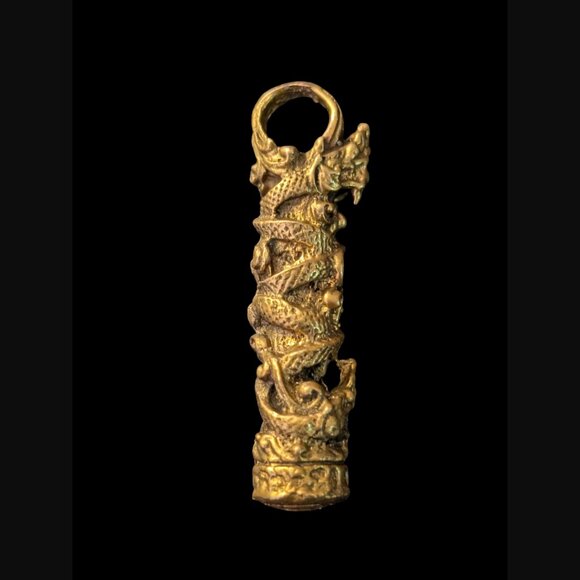 Thailand Amulets Luck Protection Magic Naga Snake Serpent Charm - Picture 8 of 10